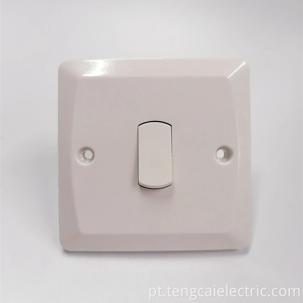 Tomada de interruptor de luz de parede elétrica Bakelite